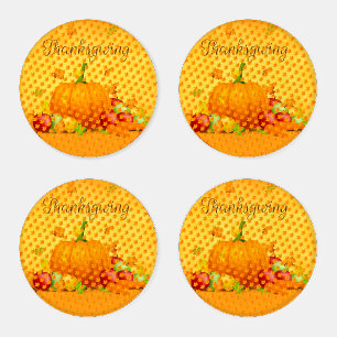 Elegant Modern Thanksgiving Popular Gift Coaster Set
