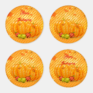 Elegant Modern Thanksgiving Popular Gift Coaster Set