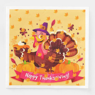Elegant Modern Thanksgiving Popular Paper Dinner Napkins