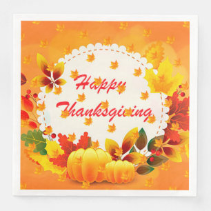 Elegant Modern Thanksgiving Popular Paper Dinner Napkins