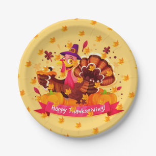 Elegant Modern Thanksgiving Popular Paper Plates