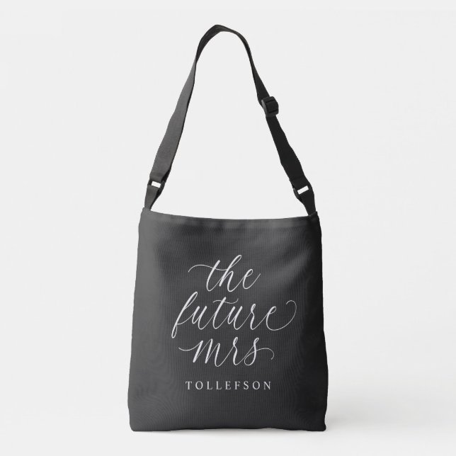 Elegant Modern The Future Mrs Bridal Crossbody Bag (Back)