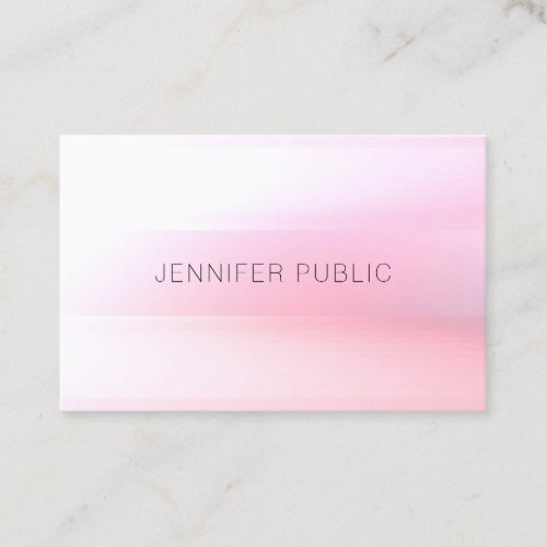 Elegant Modern Trendy Colorful Template Design Business Card
