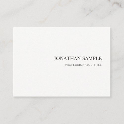 Elegant Modern Trendy Minimalist Professional Business Card