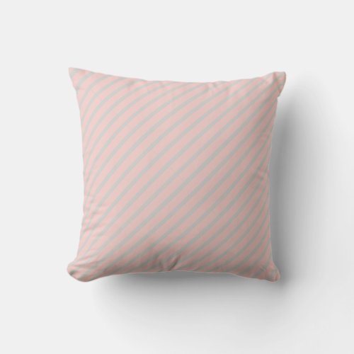 Elegant Modern Trendy Pink Grey Template Pretty Throw Pillow