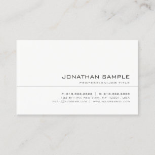 Elegant Modern Trendy Stylish Sleek Professional Business Card