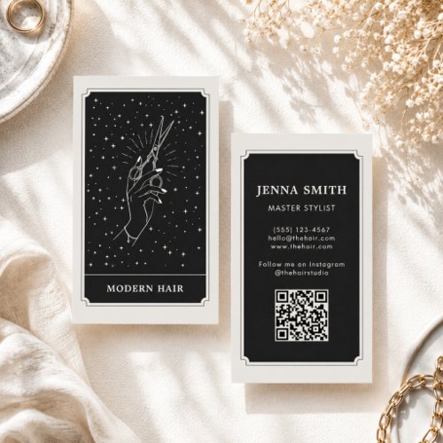 Elegant Modern Typography Minimalist Luxury Salon Business Card