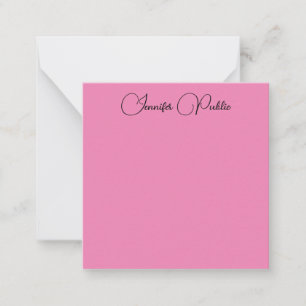 Elegant Modern Typography Name Template Pink