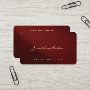 Elegant Modern Typography Script Create Your Own Business Card