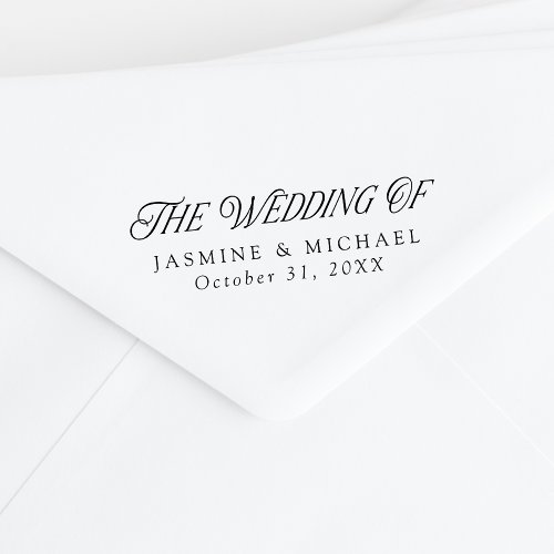 Elegant Modern Typography The Wedding Of Rubber Stamp