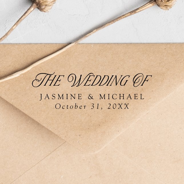 Elegant Modern Typography The Wedding Of Self-inking Stamp (Creator Uploaded)