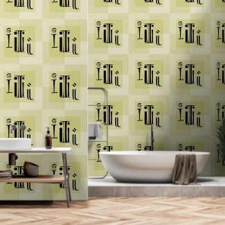 Elegant Modern Typography Yellow Green Mist