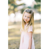 Elegant Modern Velvet Girls Twirl Dress (Front)