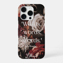 Elegant Modern Vintage Baroque Floral Quote