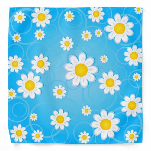 Elegant Modern Vintage Flower Bandana