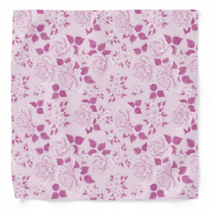 Elegant Modern Vintage Flower Bandana