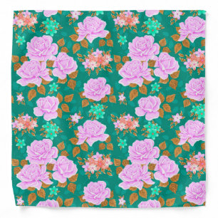 Elegant Modern Vintage Flower Bandana