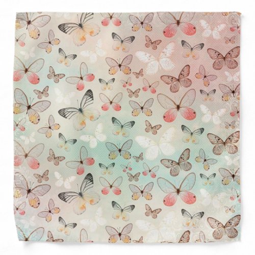 Elegant Modern Vintage Flower Bandana