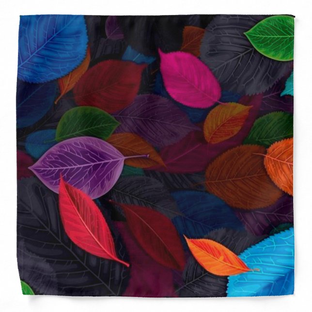 Elegant Modern Vintage Flower Bandana (Front)