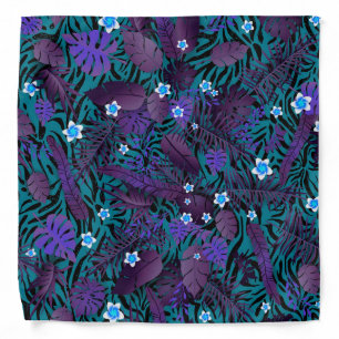 Elegant Modern Vintage Flower Bandana