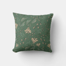 Elegant Modern Vintage Green Botanical Pattern
