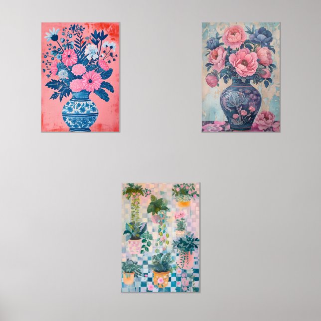 Elegant Modern Wall Art Print | Minimalist Home De Sets (Front)