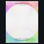 Elegant Modern Watercolor Simple Design Template Letterhead<br><div class="desc">Elegant Modern Watercolor Simple Design Template Professional Letterhead.</div>
