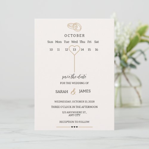 Elegant Modern Wedding Card Template