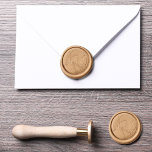 Elegant Modern Wedding Couple Monogram Wax Seal Stamp<br><div class="desc">This sleek and modern wax seal stamp features a minimalistic design with a couple's monogram and name,  perfect for adding a personalized touch to wedding invitations,  save-the-date cards,  envelopes,  and more. A beautiful way for couples to create lasting impressions on their special occasions with a unique,  custom detail.</div>