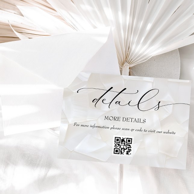 Elegant Modern Wedding Details Enclosure Card (Creator Uploaded)