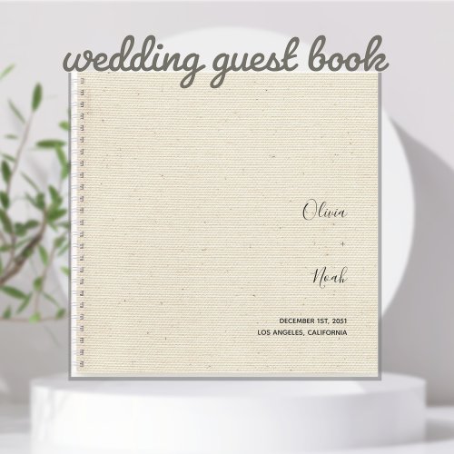 Elegant Modern Wedding Guest Book