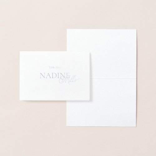 Elegant Modern wedding guest place card