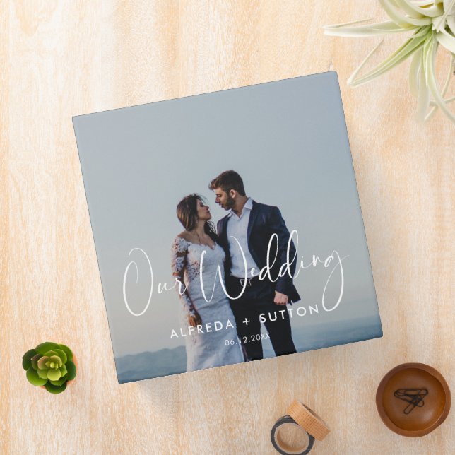 Elegant & modern wedding photo album 3 ring binder (In Situ)