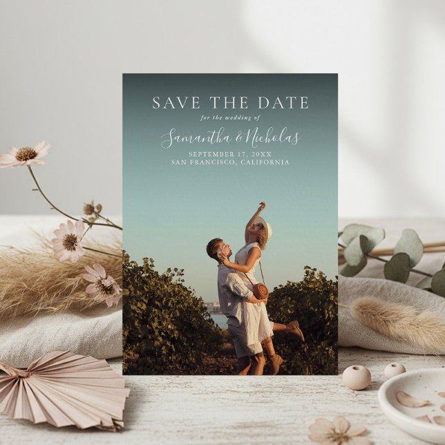 Elegant Modern Wedding Photo Save the Date (Creator Uploaded)