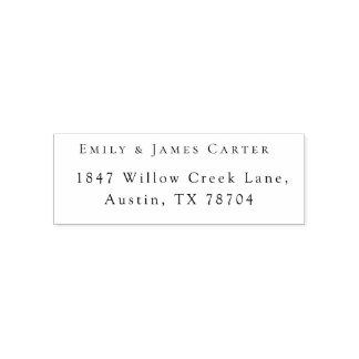 Elegant Modern Wedding Return Address Self-inking Stamp