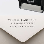 Elegant Modern Wedding Return Address Self-inking Stamp<br><div class="desc">Modern wedding return address stamp featuring elegant minimalist typography.</div>
