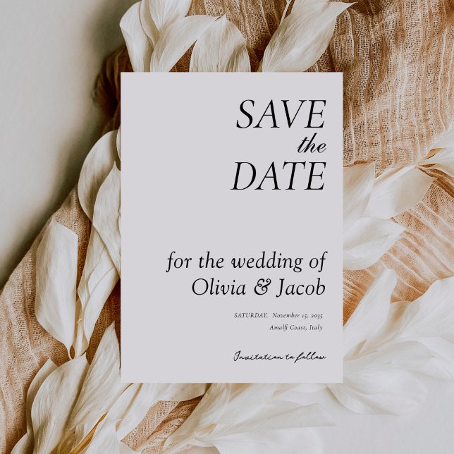 Elegant Modern Wedding Save The Date (Creator Uploaded)