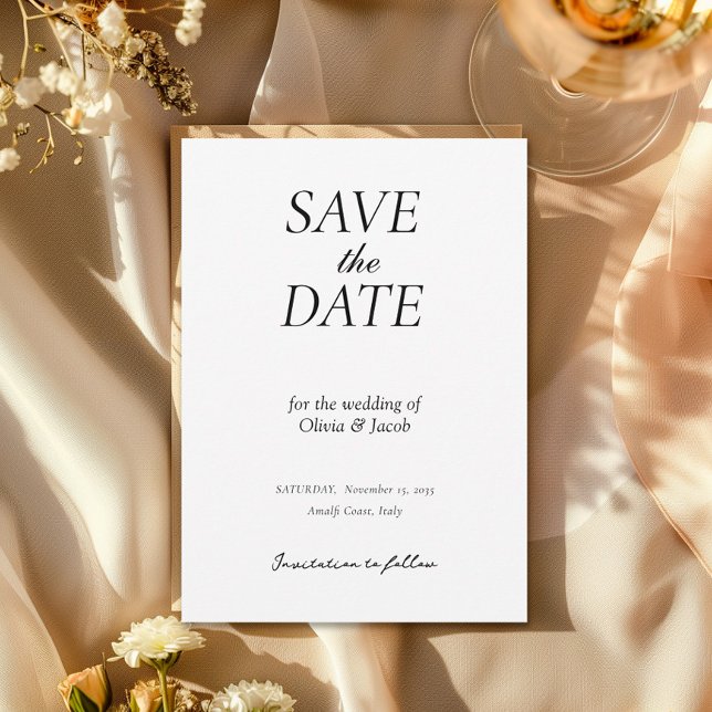 Elegant Modern Wedding Save The Date (Creator Uploaded)