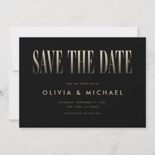 Elegant Modern Wedding Save the Date