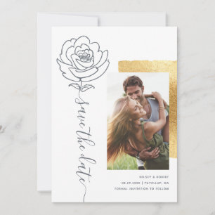 Elegant Modern Wedding Save the Date Invitations
