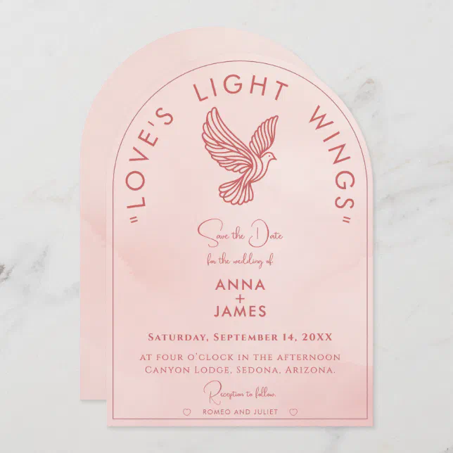 Elegant Modern Wedding Unique Minimalist Quote Save the Date – Wedding Stationery