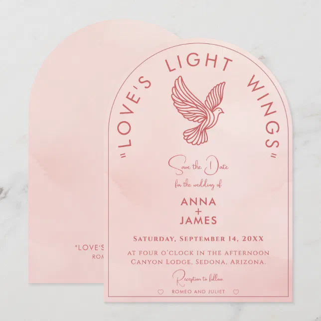 Elegant Modern Wedding Unique Minimalist Quote Save The Date