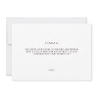 Elegant Modern White Bridesmaid Proposal Card