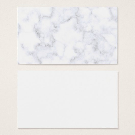 Elegant Modern White Marble (Front & Back)
