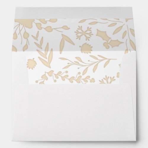 Elegant Modern Winter Botanical_Gold Envelope