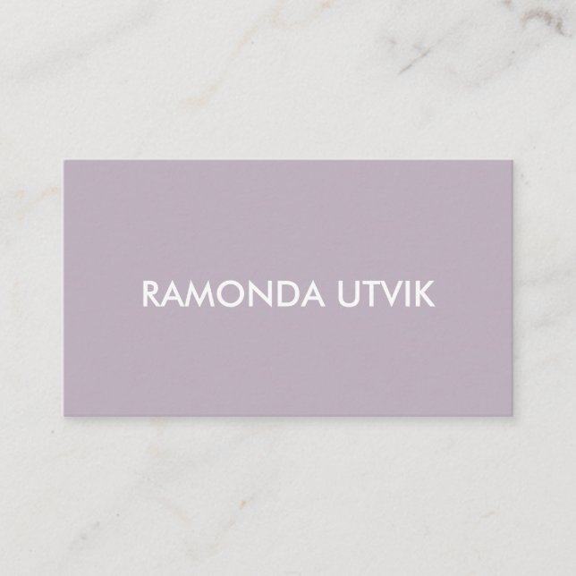 Elegant Modern with QR code Business Card (Front)