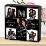 Elegant MOM 5 Photo Collage Monogram Unique Mom Wooden Box Sign<br><div class="desc">Surprise mom this mothers day with a personalized 5 photo unique mother poem & monogram wooden box sign. "Always My Mother, Forever My Friend" Personalize this mom plaque with favorite photos, message and name.. Visit our collection for the best mom mother's day gifts and personalized mom gifts. COPYRIGHT © 2022...</div>