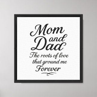 Elegant “Mom & Dad” Canvas Art – Heartfelt Gift