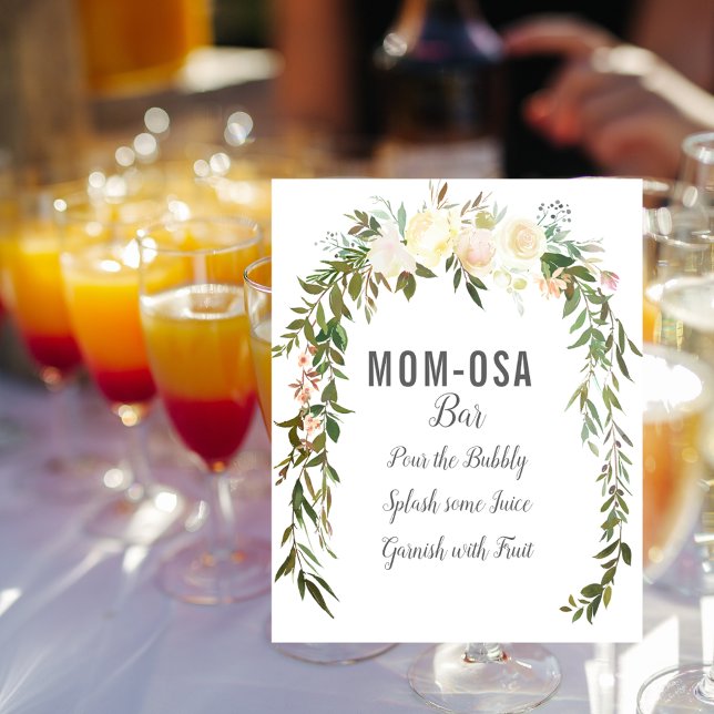 Elegant Mom-osa Bar Baby Sprinkle Shower Poster (Creator Uploaded)