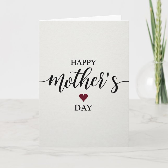 Elegant Mom Serif Script Card (Front)